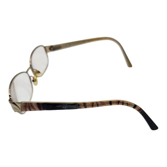 SAKS FIFTH AVENUE women 275 03YG GOLD 55-18-140 Eyeglasses With Case FRAMES ONLY - Picture 5 of 12